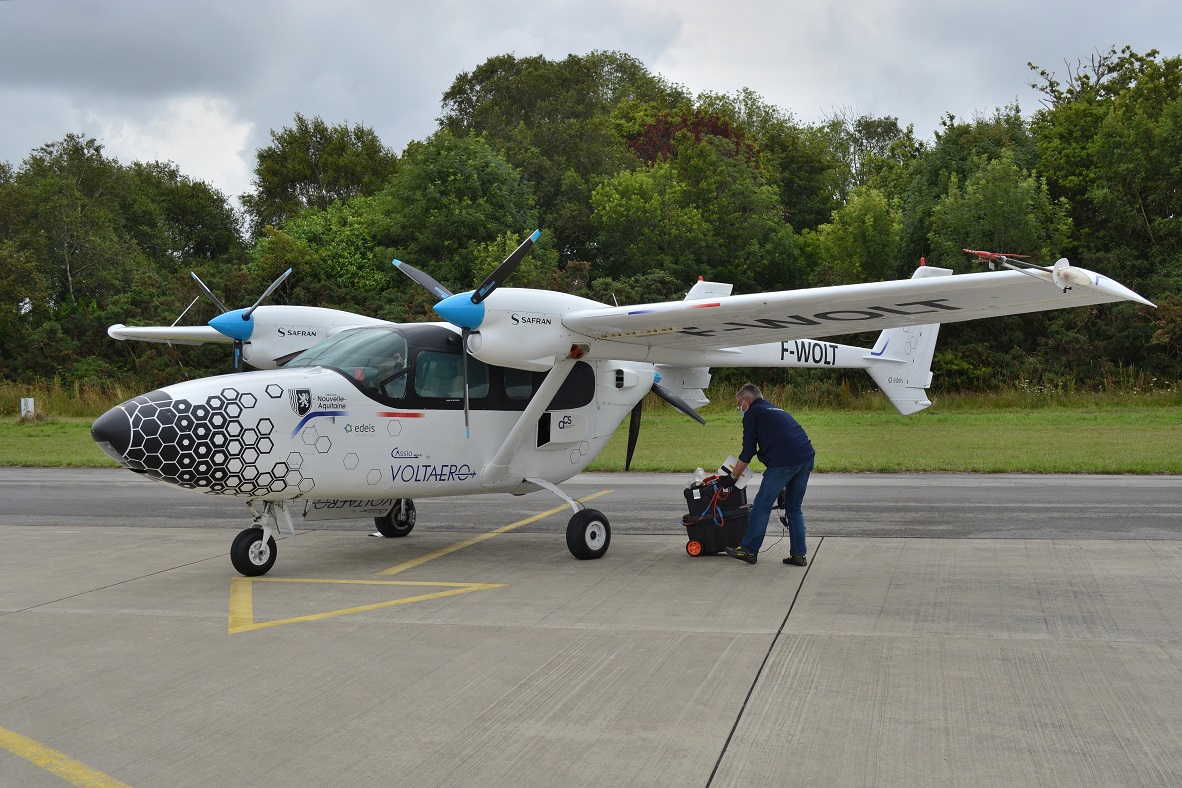 l'avion de démonstration Casio de la société Voltaero
